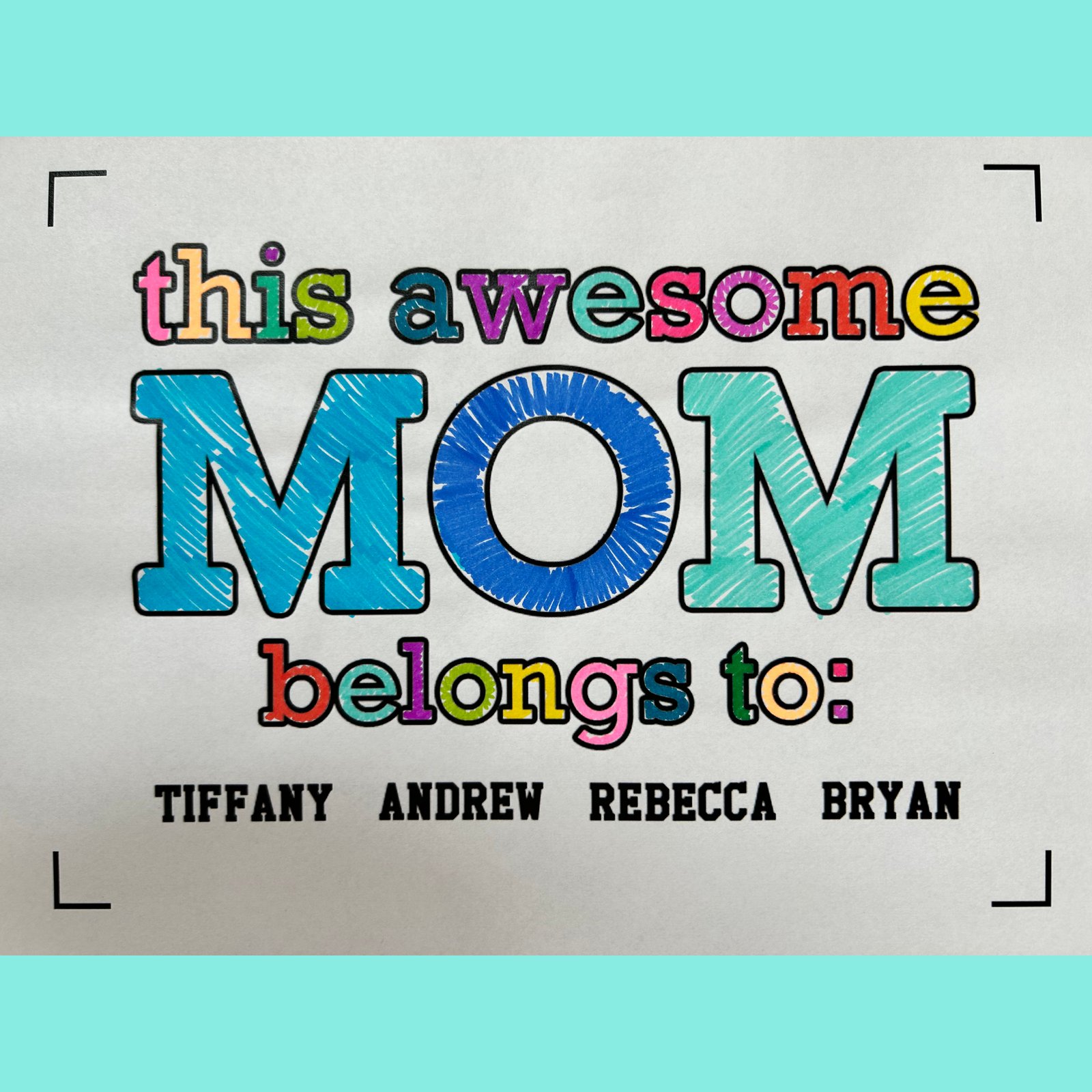 This Awesome Mom Belongs To | Shirt for Mom - Image 3