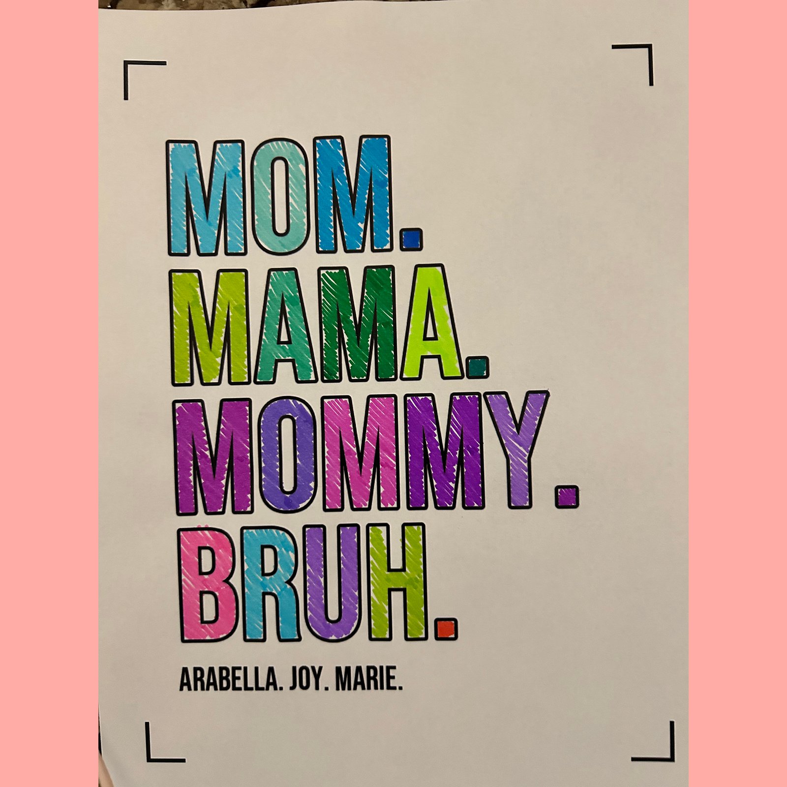 Mom. Mama. Mommy. Bruh | Shirt for Mom - Image 3