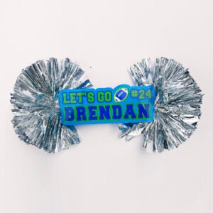 Cheer Stick | Let's Go Number & Name
