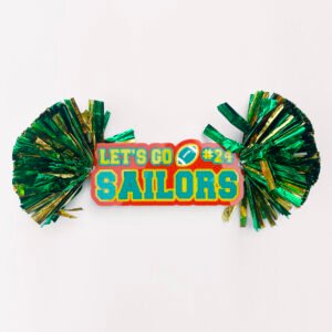 Cheer Stick | Let's Go Text & Number